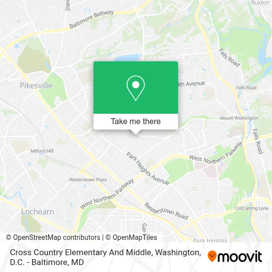 Cross Country Elementary And Middle map