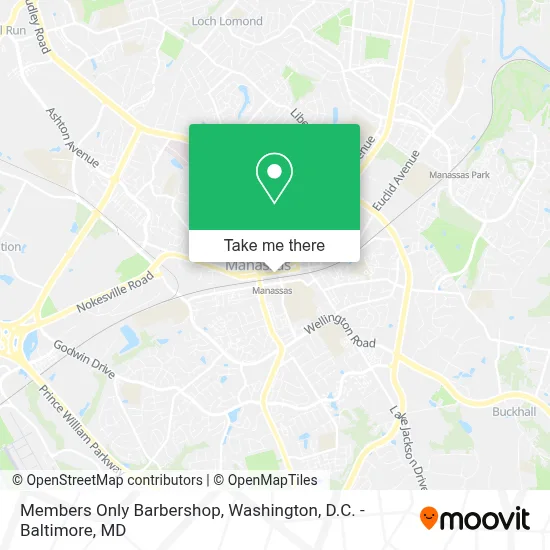 Members Only Barbershop map