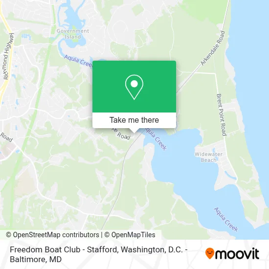 Freedom Boat Club - Stafford map