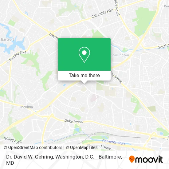 Dr. David W. Gehring map