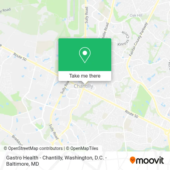 Gastro Health - Chantilly map