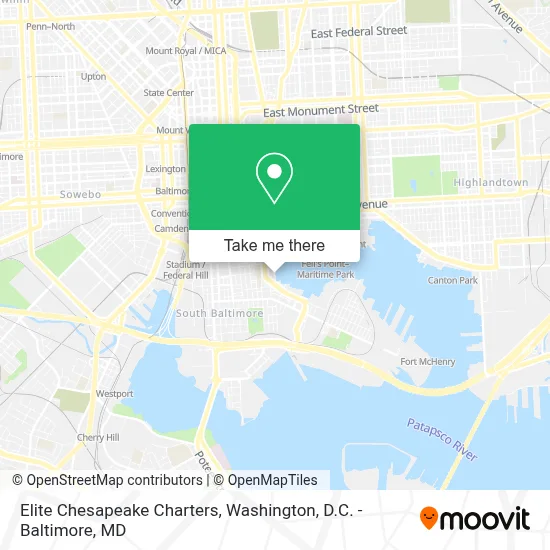 Elite Chesapeake Charters map