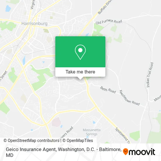 Geico Insurance Agent map
