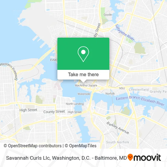 Savannah Curls Llc map