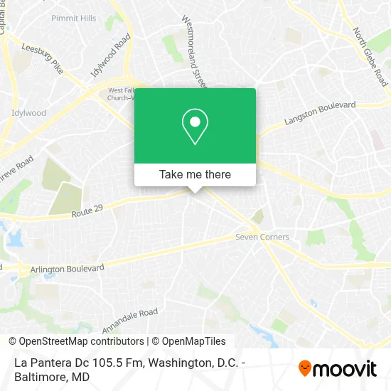 La Pantera Dc 105.5 Fm map