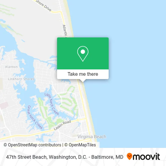 47th Street Beach map