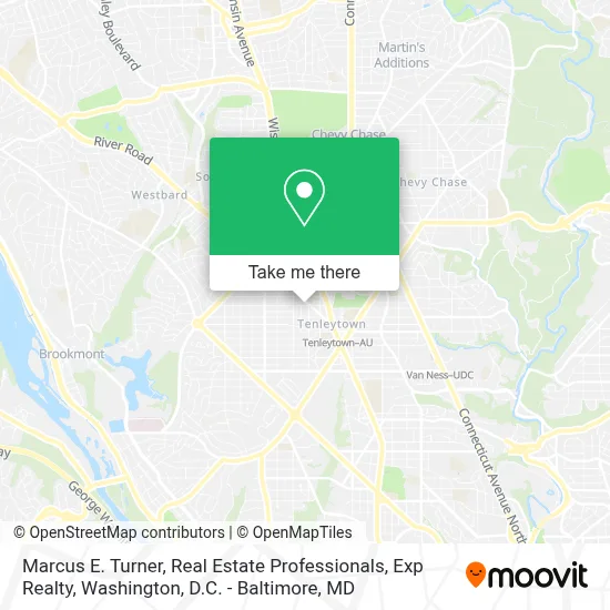 Marcus E. Turner, Real Estate Professionals, Exp Realty map
