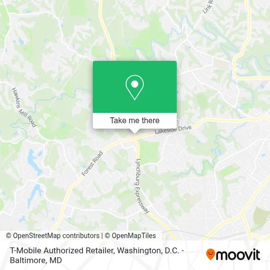 T-Mobile Authorized Retailer map