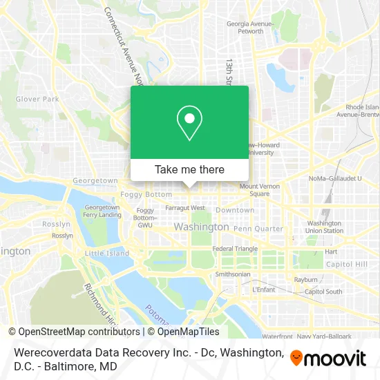 Werecoverdata Data Recovery Inc. - Dc map