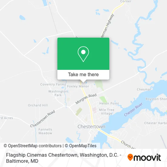 Flagship Cinemas Chestertown map