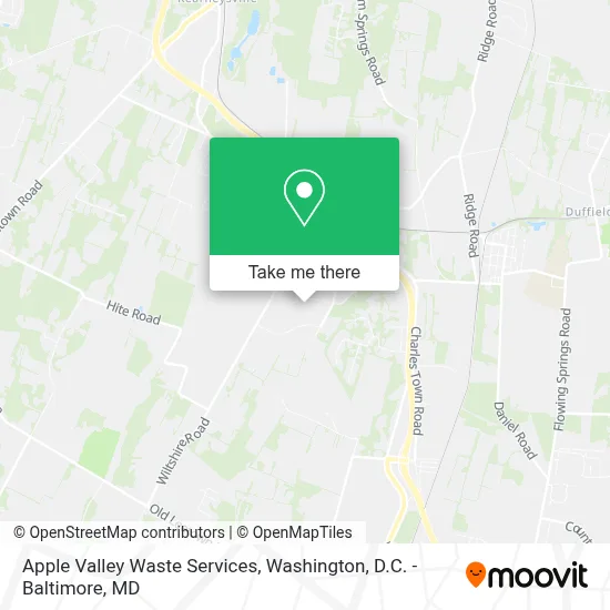 Apple Valley Waste Services map