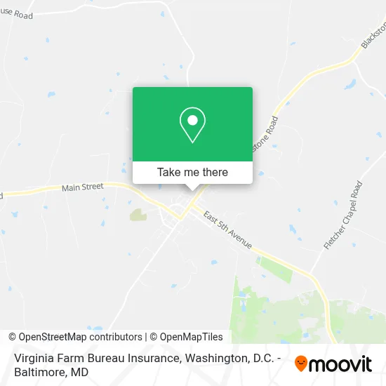 Virginia Farm Bureau Insurance map