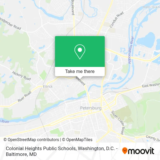 Colonial Heights Public Schools map