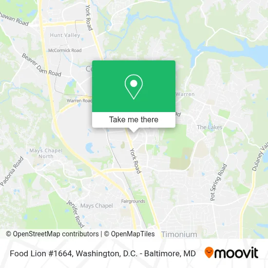 Food Lion #1664 map