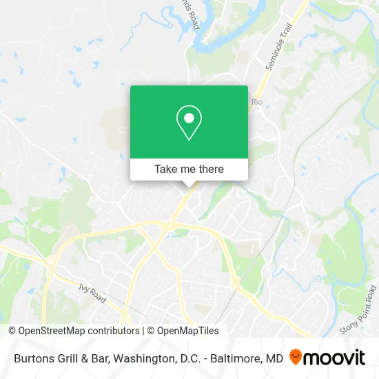Burtons Grill & Bar map