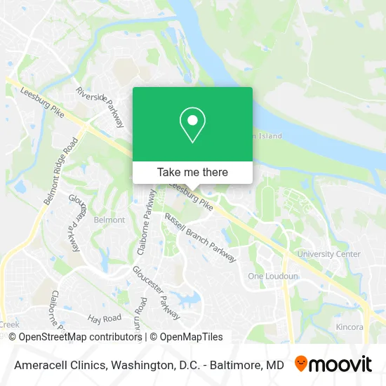 Ameracell Clinics map