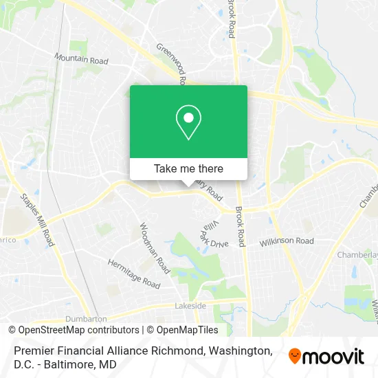 Premier Financial Alliance Richmond map