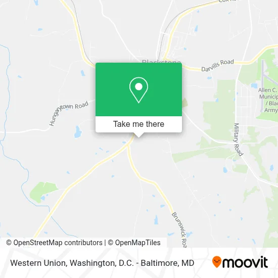 Western Union map