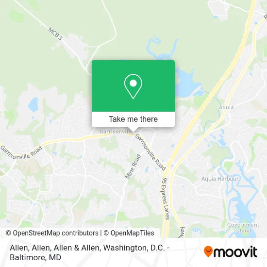 Allen, Allen, Allen & Allen map