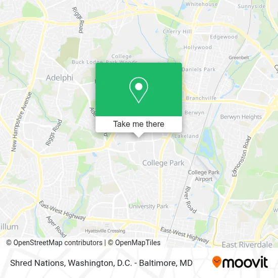 Shred Nations map