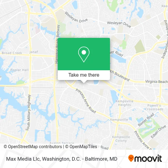 Max Media Llc map