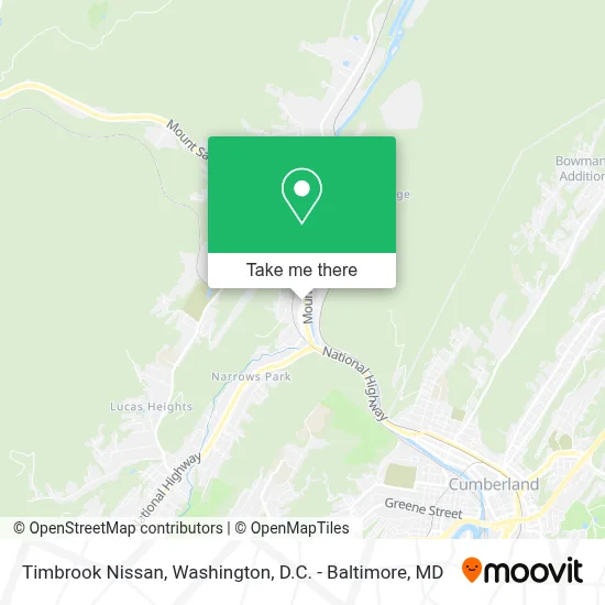 Timbrook Nissan map
