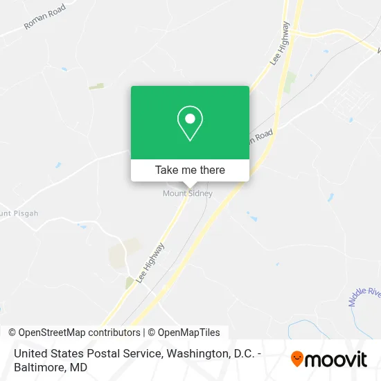 United States Postal Service map