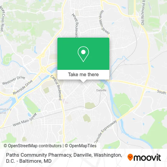 Paths Community Pharmacy, Danville map