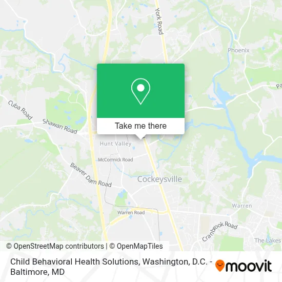 Child Behavioral Health Solutions map