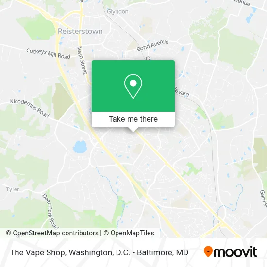 The Vape Shop map