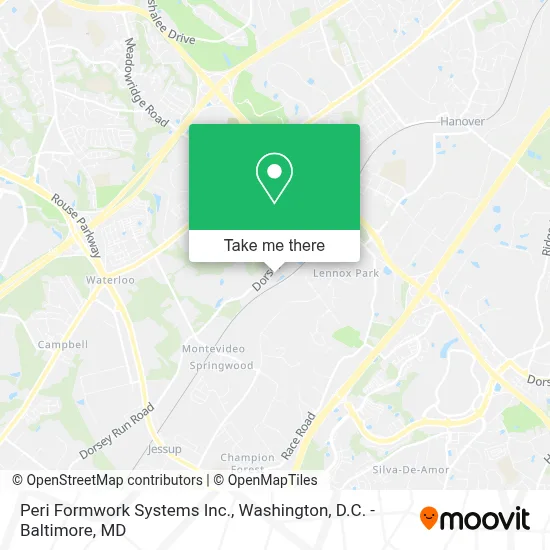 Peri Formwork Systems Inc. map