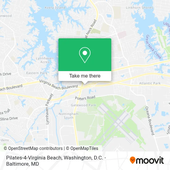 Pilates-4-Virginia Beach map