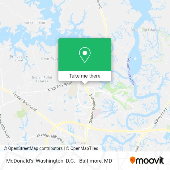 Mcdonald's map