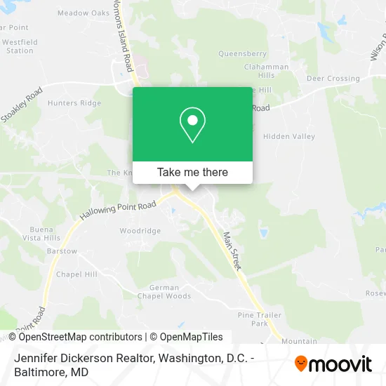 Jennifer Dickerson Realtor map
