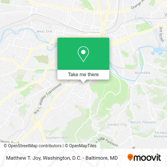 Matthew T. Joy map
