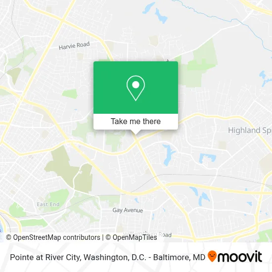 Pointe at River City map