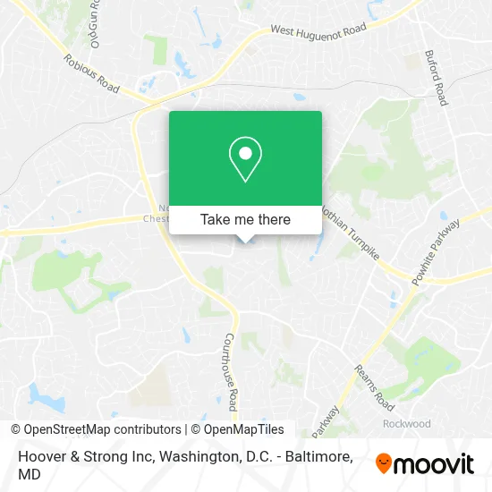 Hoover & Strong Inc map