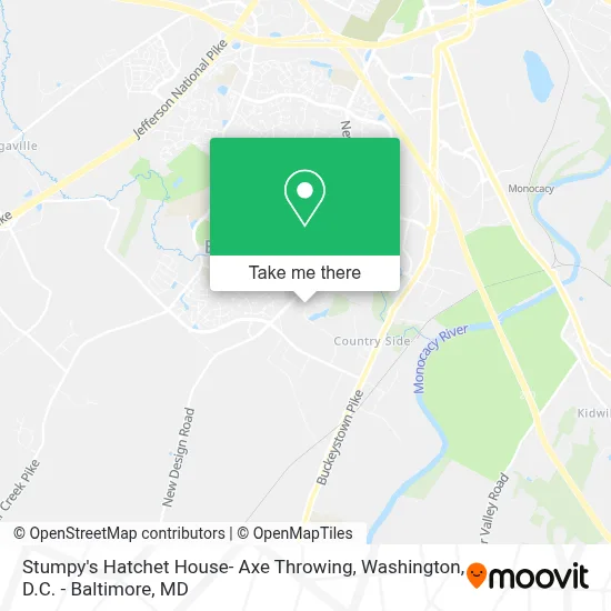 Stumpy's Hatchet House- Axe Throwing map