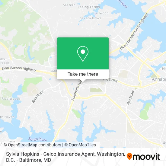 Sylvia Hopkins - Geico Insurance Agent map