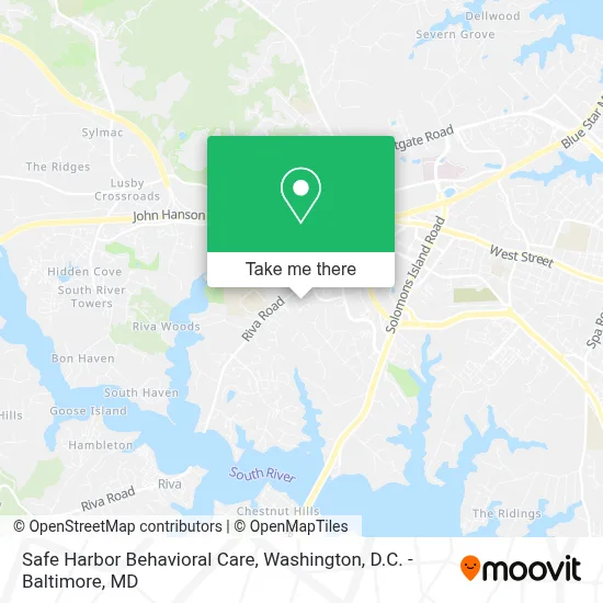 Safe Harbor Behavioral Care map