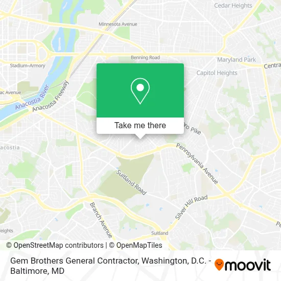 Gem Brothers General Contractor map