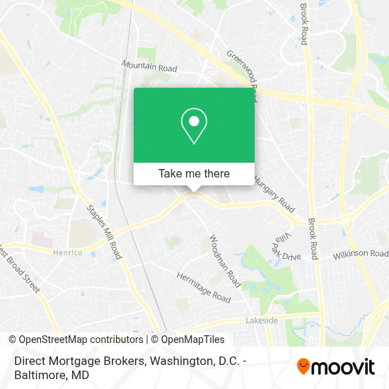 Direct Mortgage Brokers map