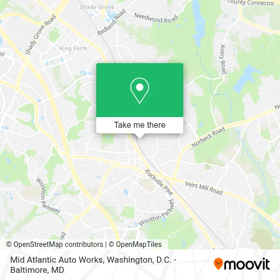 Mid Atlantic Auto Works map