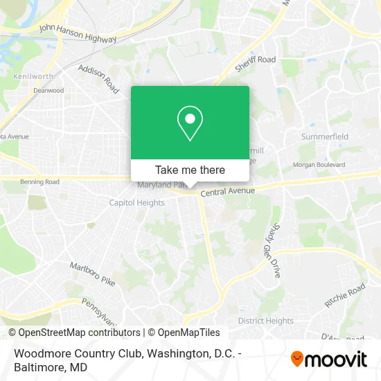 Woodmore Country Club map