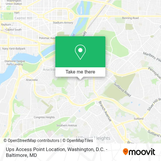 Ups Access Point Location map