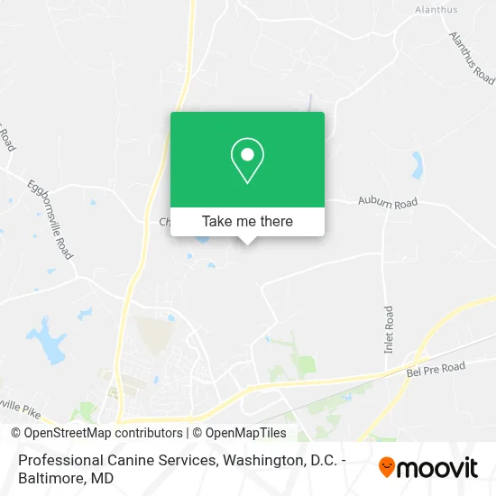 Professional Canine Services map