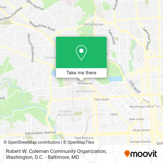 Robert W. Coleman Community Organization map