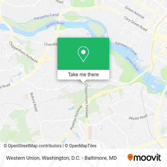 Western Union map