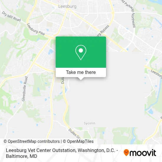Leesburg Vet Center Outstation map