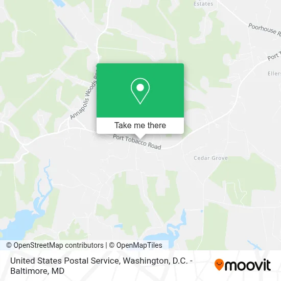 United States Postal Service map